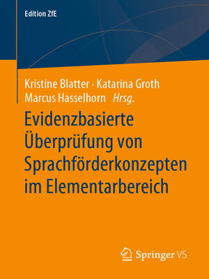 cover image of Evidenzbasierte Überprüfung von Sprachförderkonzepten im Elementarbereich